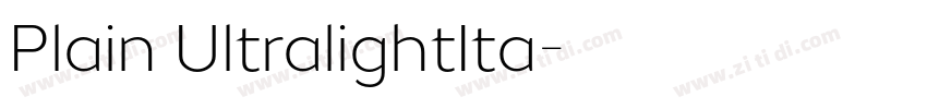 Plain UltralightIta字体转换 Plain UltralightIta字体转换